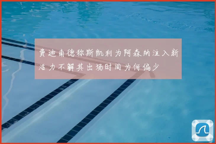 费迪南德称斯凯利为阿森纳注入新活力不解其出场时间为何偏少