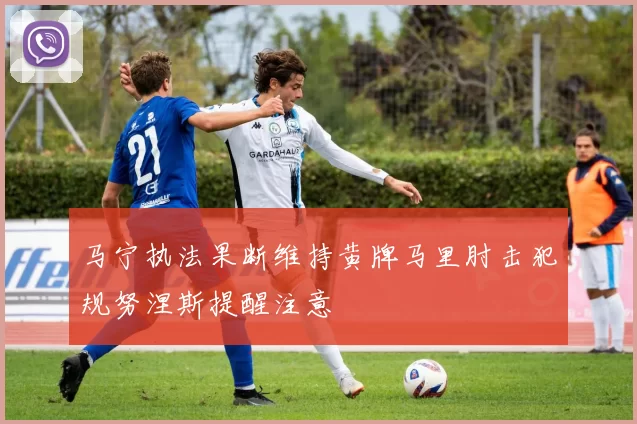马宁执法果断维持黄牌马里肘击犯规努涅斯提醒注意