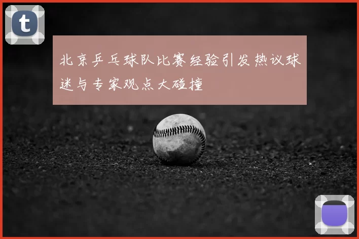 北京乒乓球队比赛经验引发热议球迷与专家观点大碰撞